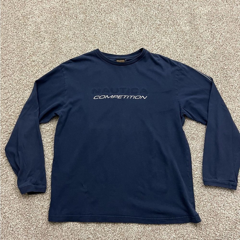 Vintage Nautica Competition Long Sleeve tee men's M